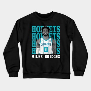 Charlotte Hornets Miles Bridges 0 Crewneck Sweatshirt